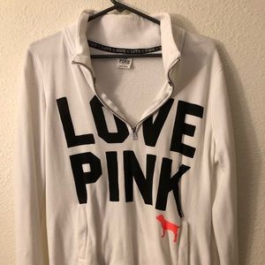 PINK Quarter Zip Sweater